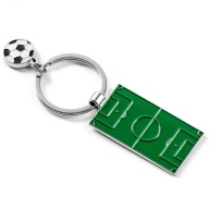Prívesok na kľúče FUTBAL - FUTBALOVÉ IHRISKO - kovový KRÚŠOK NA FUTBALOVÉ KĽÚČE