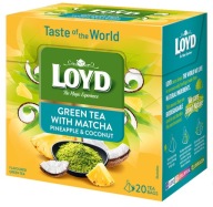 Green Tea Express Zelený čaj Matcha Ananás Kokos Relax 20 T. LOYD