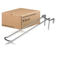 MRIEŽKOVÝ HÁČIK HÁČIK GRILOVACÍ HÁK 30CM - CHROM