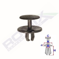 7mm BMW montážna rozširujúca zástrčka x10 ks