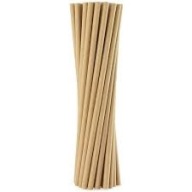 PAPIEROVÉ SLIMKY TRUBKY 19,7cm 8mm CRAFT HNEDÁ ECO KRAFT (100) ČERVENÁ PLAST