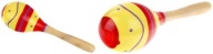 Veľký drevený detský hrkálka Maracas hudobný nástroj