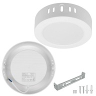 Lampa LED prisadené na povrch okrúhle 17 cm 12W 4000K + napájací zdroj