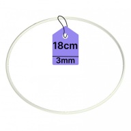 KOVOVÝ Prsteň PRE LAVAČOV SNÍV Prsteň MACRAME BIELY 18CM