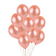 SILNÉ BALÓNY metalické 23cm 10ks ROSEGOLD