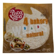 Wraps Natural 25cm, 4ks, 245g/18 Poco Loco str
