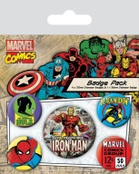 5 kusov špendlíkov pre fanúšika Marvel Comics Iron Man