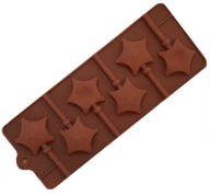 SILIKÓNOVÁ FORMA NA TORTY POPS LOLLIES, ČOKOLÁDOVÁ HVIEZDA NA PEČENIE