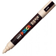 Béžová fixka Posca PC-5M s plagátovou farbou