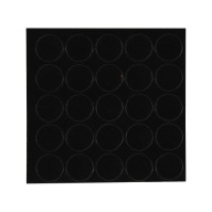 Samolepiace uzávery, priemer 14mm, 326, lesklá čierna