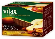 Ovocný a bylinkový čaj Vitax s hruškou a škoricou