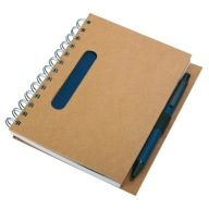Notebook 120x180/70k Envivo line, námornícka modrá/béžová