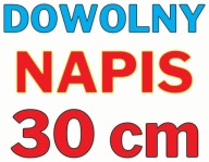 Nálepky VAŠA VLASTNÁ SPRÁVA Akýkoľvek text 30cm