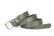 Klasický dámsky opasok, khaki matný, 2 cm