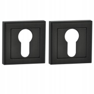 ŠTVORCOVÝ ROZETOVÝ ZNAK, KĽÚČ ALEBO VLOŽKA - ČIERNA