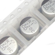 Elektrolytický kondenzátor SMD 220uF 16V s nízkou impedanciou ESR 8x6,2mm x5