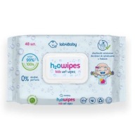 LAB4BABY H2O WIPES KIDS WET Vlhčené obrúsky pre deti 48 kusov