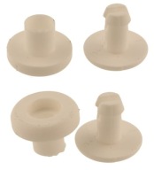 Plastový nit 5mm Biely 20ks