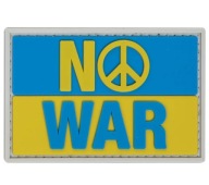 NO WAR UA STOP WAR 3D PVC VELCRO GFC NÁŠIVKA
