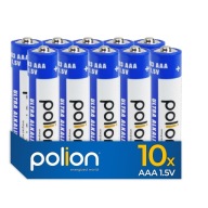 10x Polion AAA / 1,5V LR03 Ultra Alkaline batérie do diaľkového ovládača 10ks