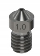 Tryska kalená oceľ 1mm 1,75mm M6 3D tlač V6