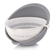 Miska so sitkom Plastové sitko 250 mm Cedník 2v1 otočný
