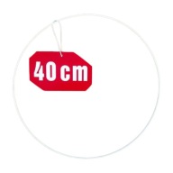 Prsteň lapač snov BIELY 40 cm