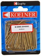 Tesárske klince 2 x 40 mm, pozinkované, 100 kusov