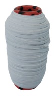 Elastická tkaná páska 6 mm 10 m gumová gumička biela