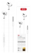 Stereo slúchadlá s mikrofónovým káblom 1,2 m Jack 3,5 káblový 120 cm biely