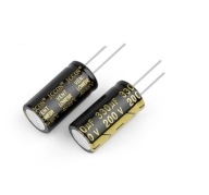 AUDIOFILNÝ KONDENZÁTOR 330UF 200V Ø18x35 JCCON LOW ESR