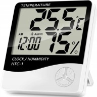 DIGITÁLNY TEPLOMER HYGROMETER HODINY METEOSTANICE