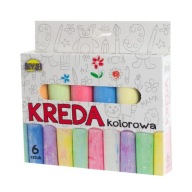 Hustá chodníková krieda, 6 ks.
