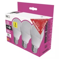 SET 3X LED ŽIAROVKA A60 E27 8,5W (60W) 4000K