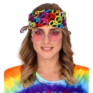 RAINBOW PACIFIC BANDANA WOODSTOCK HIPPY FAREBNÝ