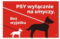 Nápis PES NA VODÍTKU, PSI LEN NA VODÍTKU