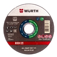WURTH KOVOVÉ REZNÉ KOTOUČE 125X1X22,23MM
