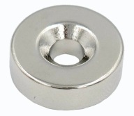 SILNÝ NEODYMOVÝ MAGNET 15x5 mm S OTVOROM 7,5/4,5 mm NA SKRUTKU
