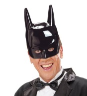 BATMAN MASKA BATMAN KOSTÝM ČIERNA LESK