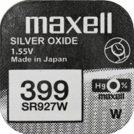 Strieborná batéria 399 SR927W Maxell 1 ks