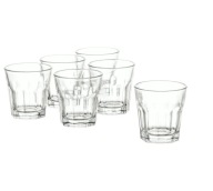 Pohár IKEA POKAL, číre sklo, 5 cl, 6 kusov