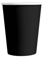 Papierové poháre hrnček BLACK Halloween Birthday 220ml 6ks (na ďalší predaj)
