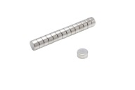 Neodymový cylindrický magnet MW 8x4 N38, sada 10 kusov