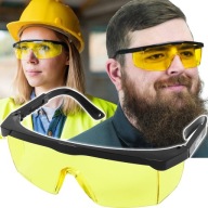 PRACOVNÉ OCHRANNÉ OKULIARE, OCHRANNÉ OKULIARE OCHRANY OČÍ PROTI OHRANIU, ŽLTÉ