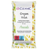 Cleanic Cream & Fresh Hand Wipes - Avokádo 15 ks