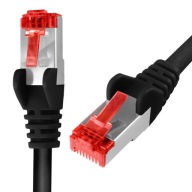 RJ45 CAT 6 S/FTP kábel AWG27 LSZH čierny 2m