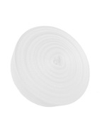 BAVLNENÁ PÁSKA HERRINGBONE 10mm BIELA ​​10m