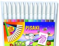 Popisovacie perá Kamet, 12 KS, MIX FARBY, sada