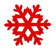 VIANOČNÁ PODLOŽKA, ČERVENÁ, 2 KS. XFM534-21