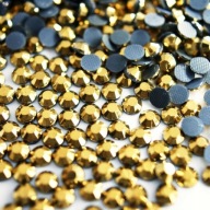 Thermo Crystals Sklenené kamienky Zlaté 4mm 1000 ks